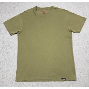 Origin Shirt Mens Medium Green Core Tee Tagless Crewneck Solid Casual Made USA